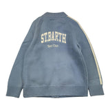 SAINT BARTH maglia tinta unita mezzocollo con zip Azzurro per Bambino TADEUS AZZURRO SAINT BARTH 