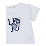 Liu Jo T-Shirts Girocollo Tinta Unita con Stampa per Bambina KA5039J5 BIANCO LIU JO 