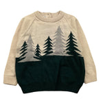 MALVI & CO maglia girocollo bicolore Beige per Neonato F23B202GFLL BEIGE MALVI & CO 