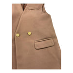NAICE gilet tinta unita con bottoni in contrasto Beige per Bambina 231080 BEIGE NAICE 