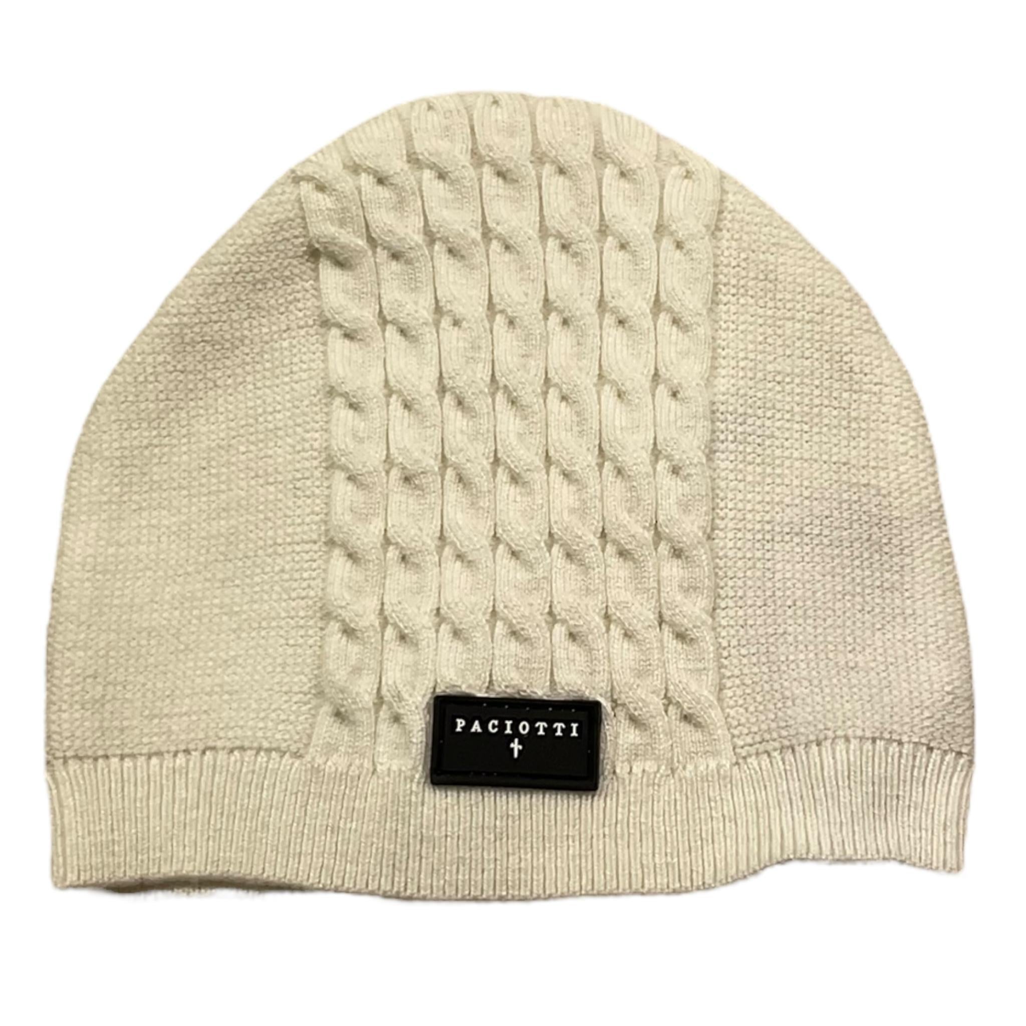 CESARE PACIOTTI cappello tinta unita con logo Panna per Neonato CAP5352B PANNA CESARE PACIOTTI 