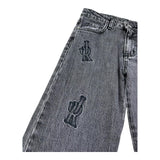 John Richmond Jeans Tinta Unita con Ricami E Girovita Regolabile per Bambino RBP26090JE NERO JOHN RICHMOND 