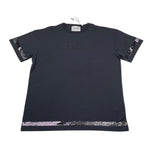 Iceberg T-Shirt Girocollo Tinta Unita con Paillettes per Bambina TSICE5157J NERO ICEBERG 