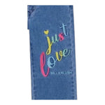 BillIEBLUSH jeans tinta unita con stampa e girovita regolabile Blu per Bambina U20451 BLU BillIEBLUSH 
