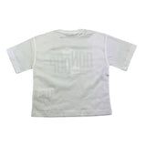 Dondup T-Shirt Girocollo Tinta Unita con Stampa per Bambina DMTS042 BIANCO DONDUP 