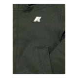 K-WAY giubbino tinta unita modello lungo con cappuccio Verde per Bambino K1128HW VERDE K-WAY 