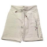 Tommy Hilfiger Bermuda Tinta Unita con Logo per Bambino KB0KB08361 BIANCO TOMMY HILFIGER 