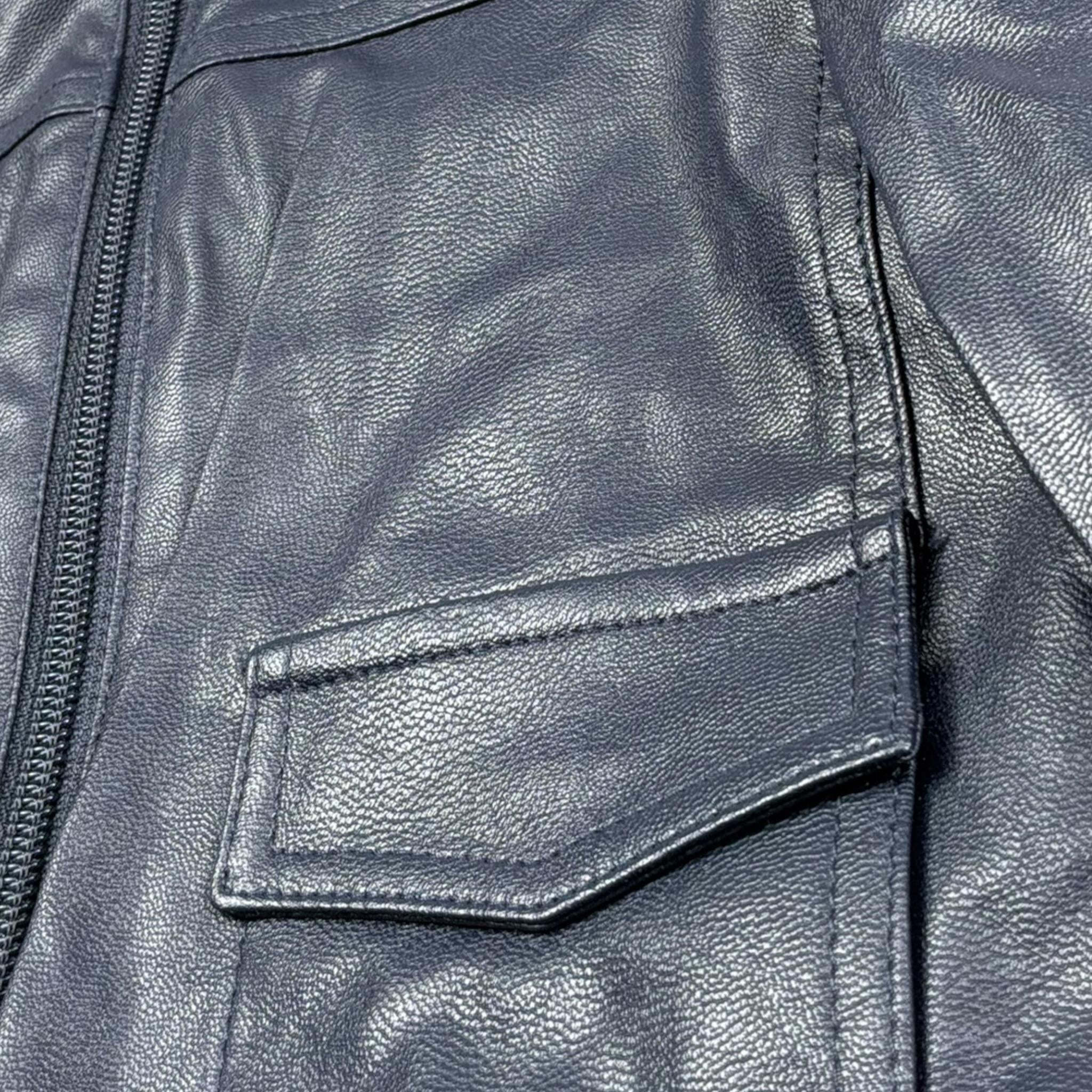 Baby A. Giubbino Tinta Unita In Ecopelle con Zip per Neonato C1972 BLU BABY A. 