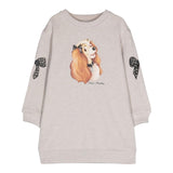 MONNALISA abito felpa girocollo tinta unita manica lunga luex Beige per Bambina 19D901X BEIGE MONNALISA 