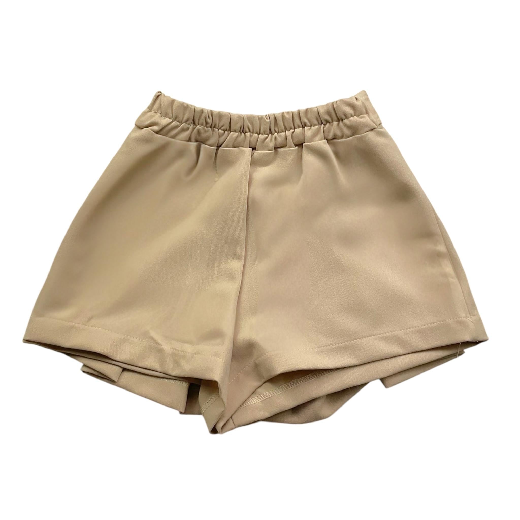 PYPE short tinta unita modello gonna Beige per Bambina CLAMI BEIGE PYPE 