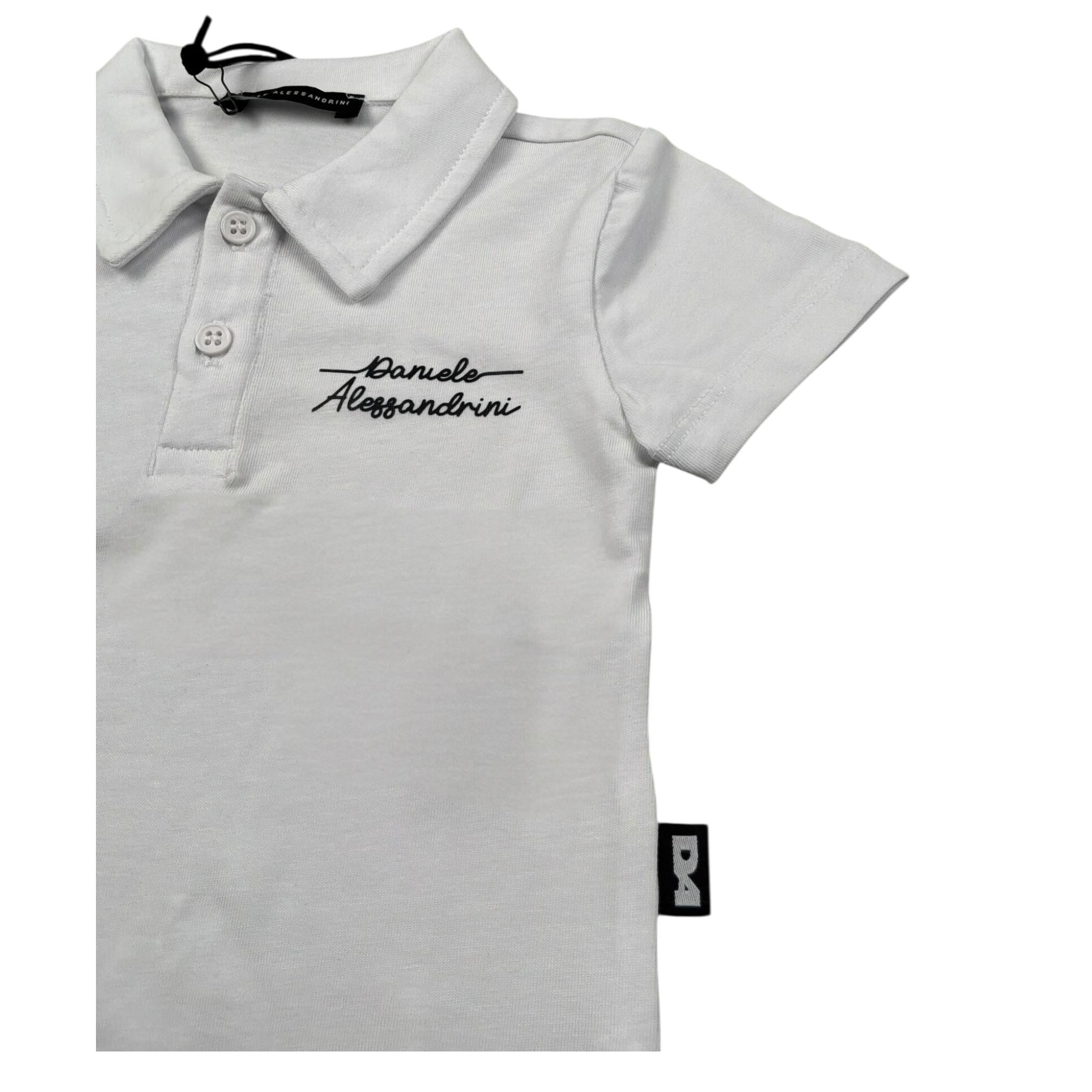Daniele Alessandrini Polo Mezza Manica Tinta Unita con Logo per Neonato 1296MP00209 BIANCO DANIELE ALESSANDRINI 