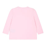 John Richmond Shirt Girocollo Tinta Unita con Stampa per Bambina RIA24054TS ROSA JOHN RICHMOND 