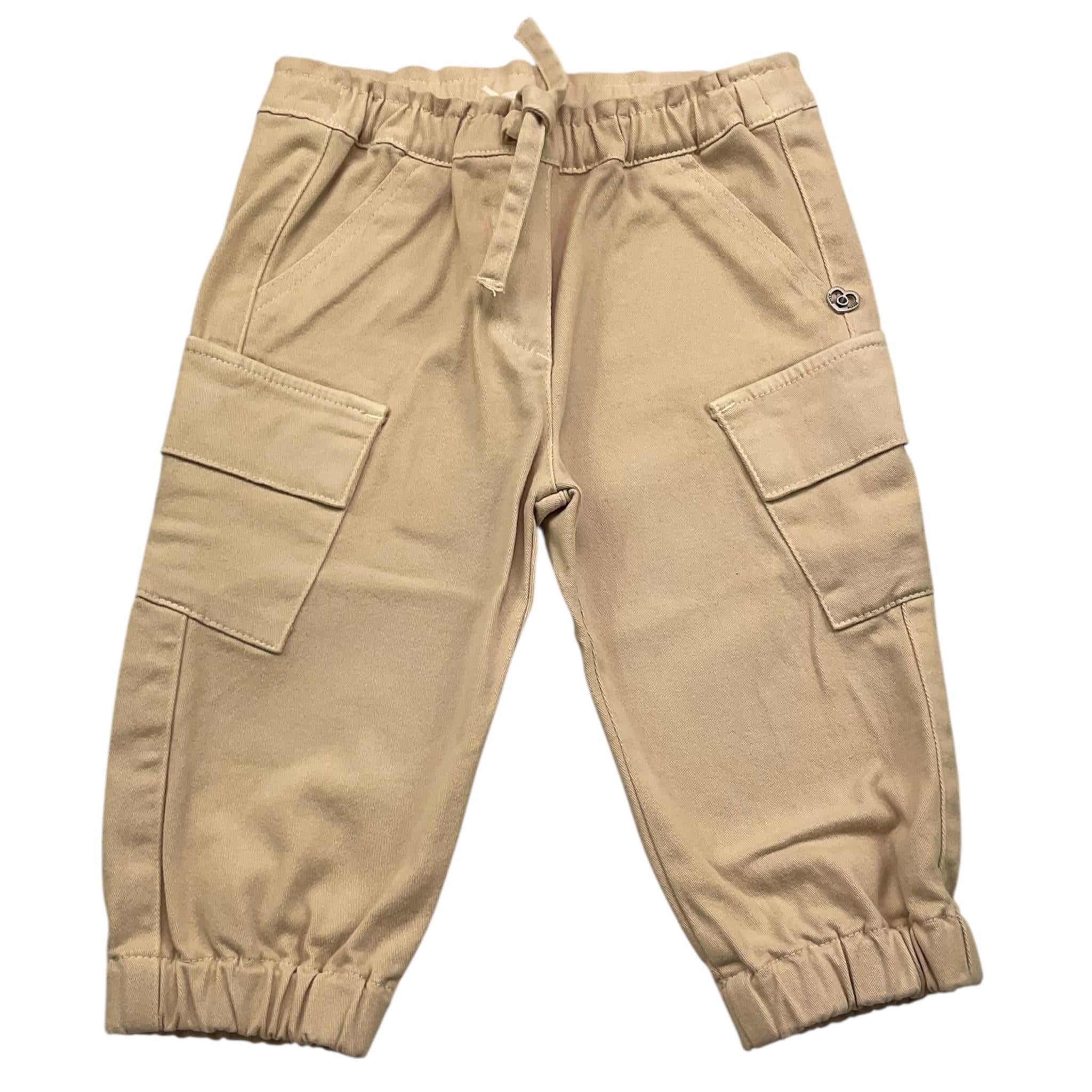 PLEASE pantalone tinta unita con elastic in vita Beige per Neonata PE28132G65N BEIGE PLEASE 