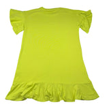 Gaelle Abito Mezza Manica Tinta Unita con Stampa per Bambina 2746V00339XX VERDE GAELLE 