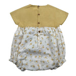 Wedoble Pagliaccetto Mezza Manica Bicolore per Neonata V2507405E BIANCO/GIALLO WEDOBLE 