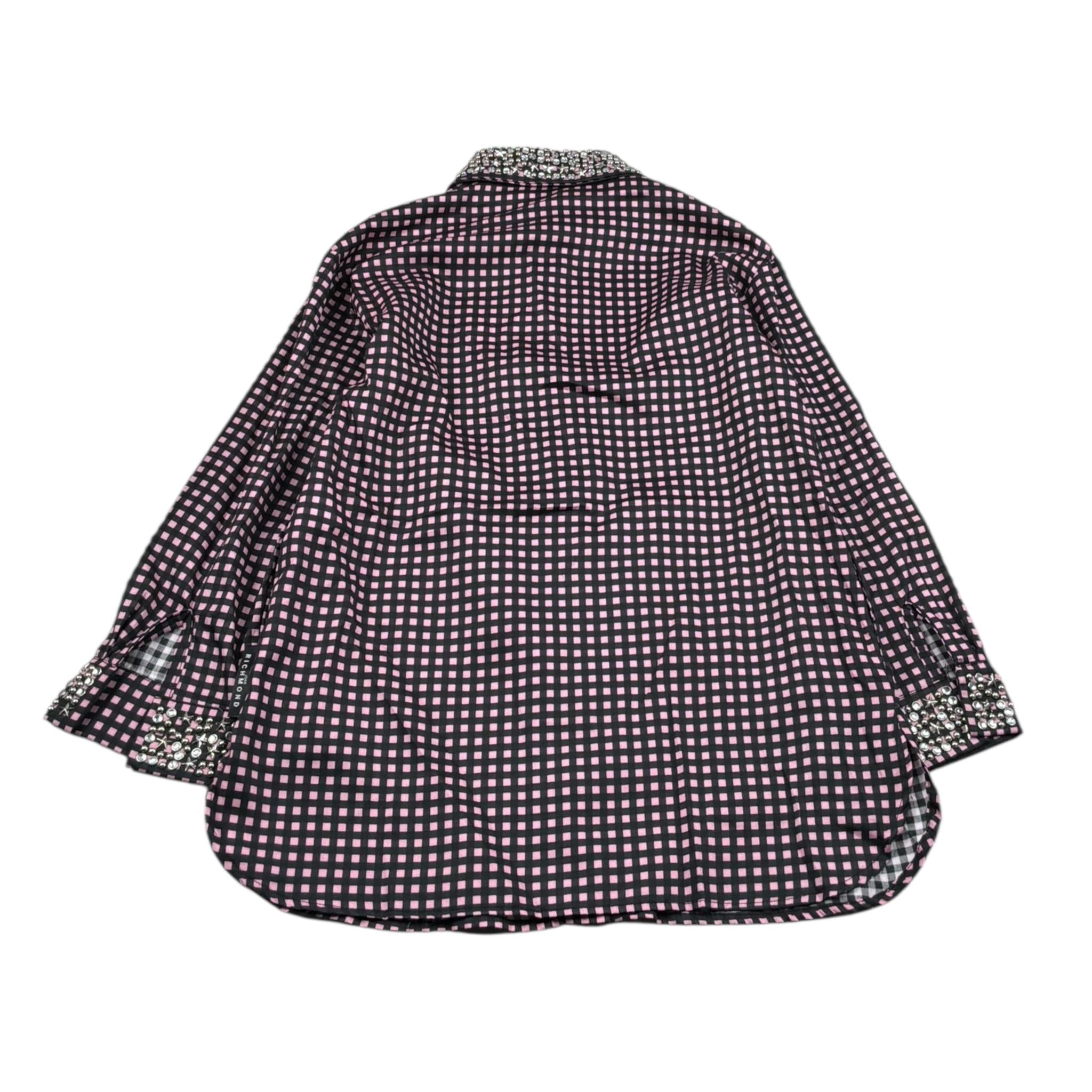 John Richmond Camicia Tinta Unita con Brillantini per Bambina RGP26107CA NERO JOHN RICHMOND 