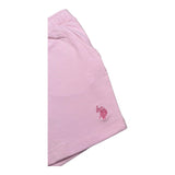 U.S. Polo Assn Short Tinta Unita con Logo per Bambina US41631 ROSA U.S. POLO ASSN 