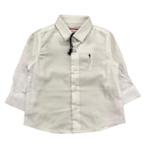 Cesare Paciotti Camicia Manica Lunga Tinta Unita Bianco per Neonato