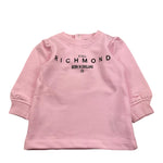 JOHN RICHMOND abito tinta unita girocollo con stampa Rosa per Neonata RIA24004VE ROSA JOHN RICHMOND 