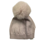 BARCELLINO cappello tinta unita con pon pon Rosa per Neonata 116223 ROSA BARCELLINO 