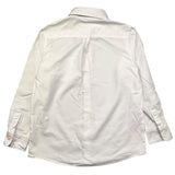 Sun68 Camicia Tinta Unita Con Taschino Bianco Per Bambino