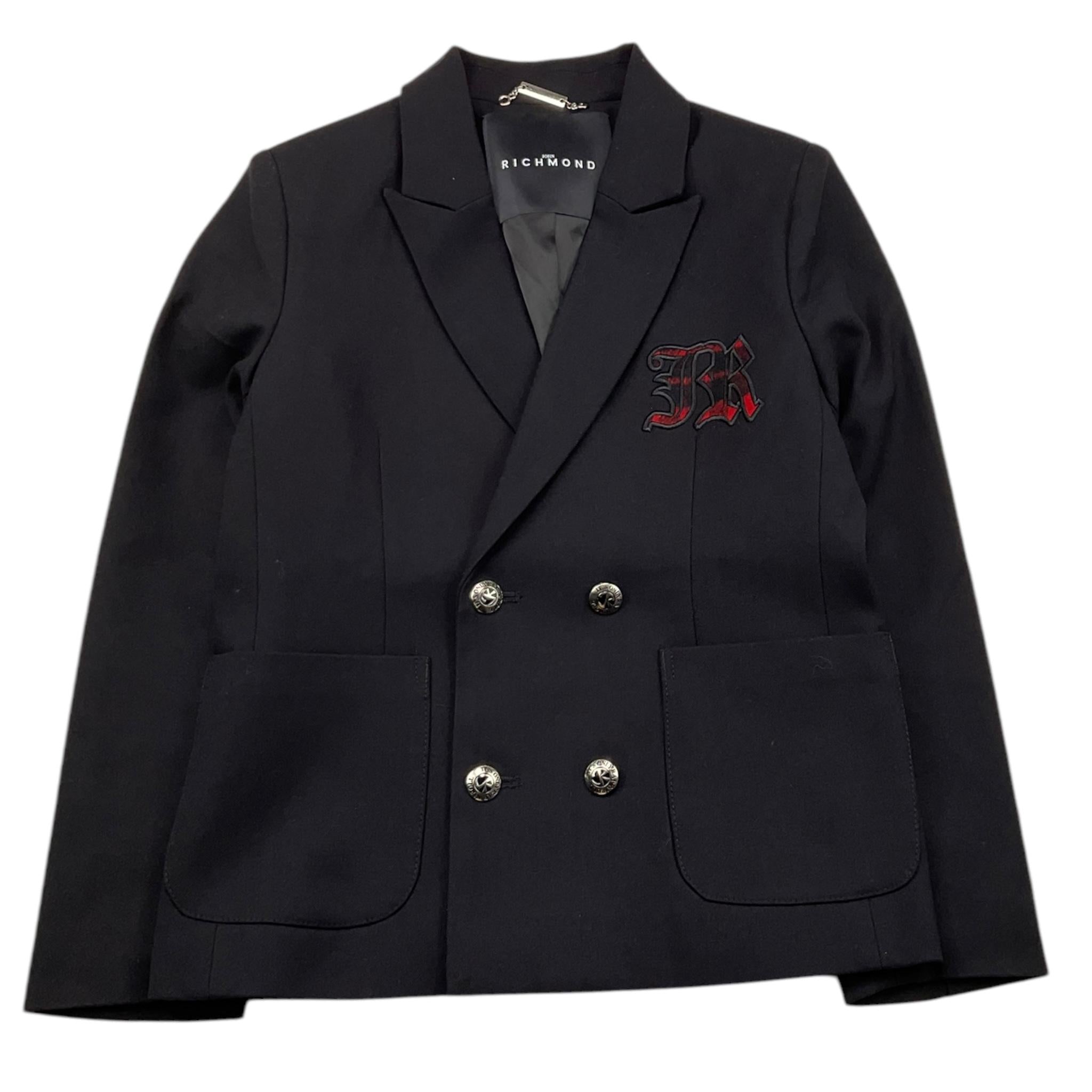 JOHN RICHMOND giacca tinta unita con logo Nero per Bambino RBA25154GC NERO JOHN RICHMOND 