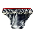 F**K Costume Mutandina Stampa Fantasia A Righe per Neonata 3604O BIANCO/BLU F**K 