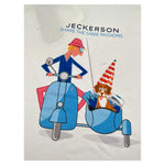 Jeckerson T-Shirt Girocollo Tinta Unita con Stampa per Bambino J3940 BIANCO JECKERSON 