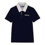 Tommy Hilfiger Polo Mezza Manica Tinta Unita con Logo per Bambino KB0KB09332 BLU TOMMY HILFIGER 