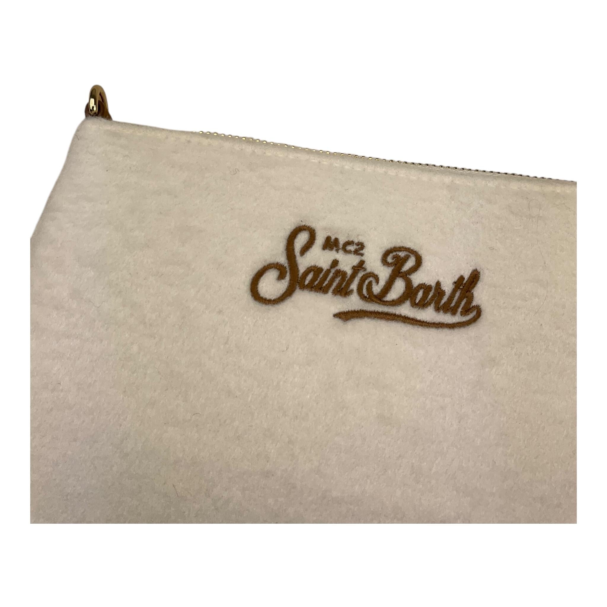 SAINT BARTH borsello tinta unita con logo Bianco per Bambina PARISIENNE BIANCO SAINT BARTH 