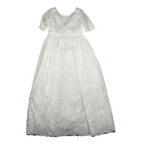 Raffaella Abito Cerimonia Tinta Unita Mezza Manica per Bambina URSULA BIANCO RAFFAELLA 