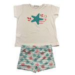 Calamaro Completo 2 Pezzi T-Shirt-Costume per Neonato 23030 BIANCO CALAMARO 