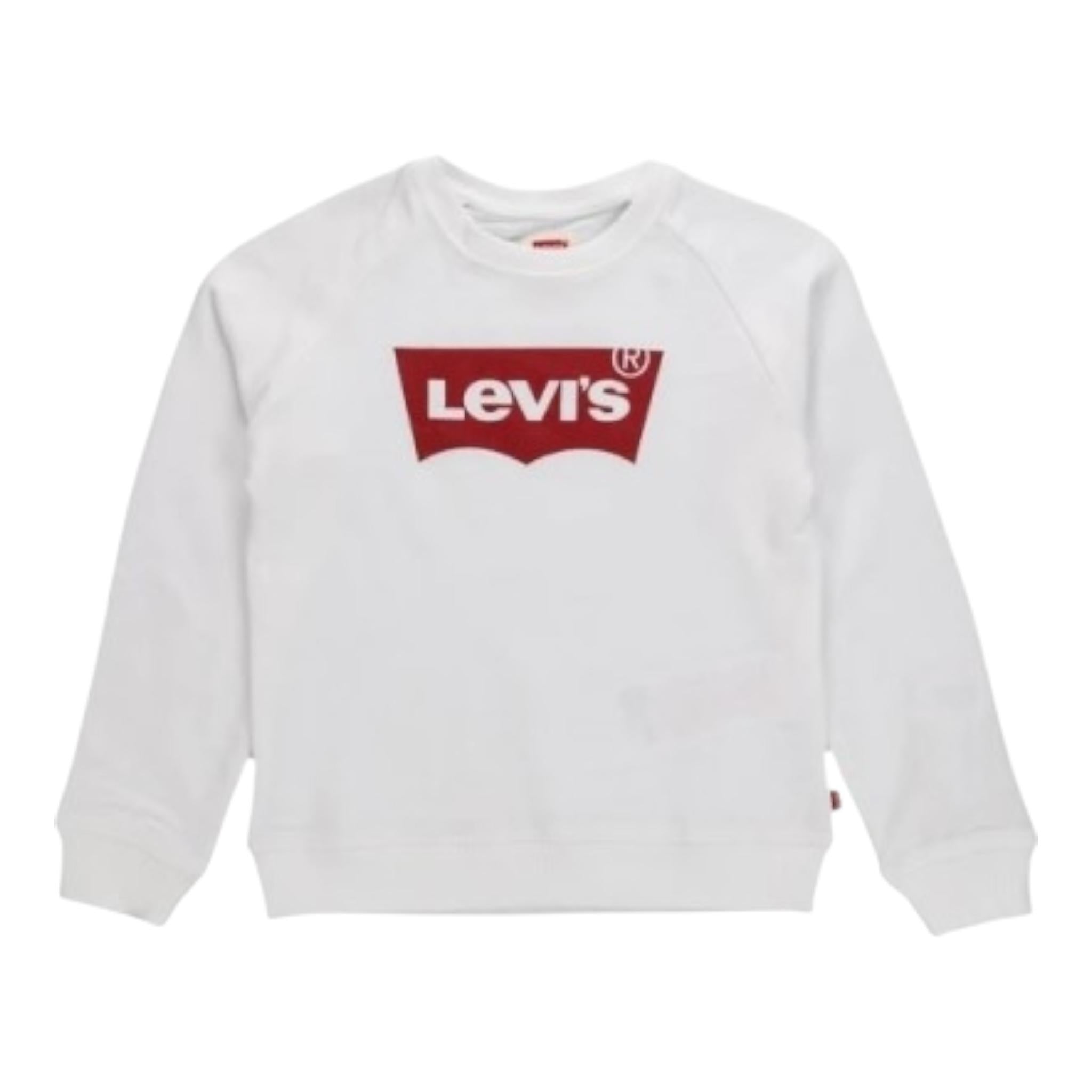 Levi'S Felpa Tinta Unita con Stampa per Neonato 1E6660 BIANCO LEVI'S 