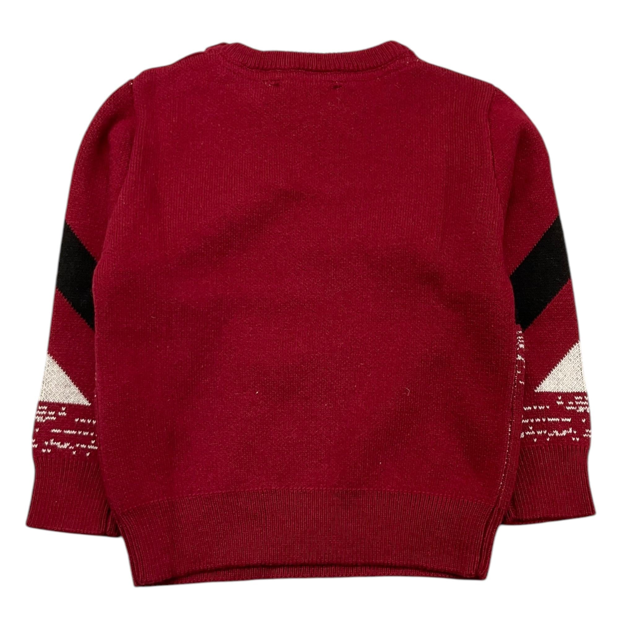 ICEBERG maglia girocollo tinta unita con stampe in contrasto Rosso per Neonato MGICE5301B ROSSO ICEBERG 