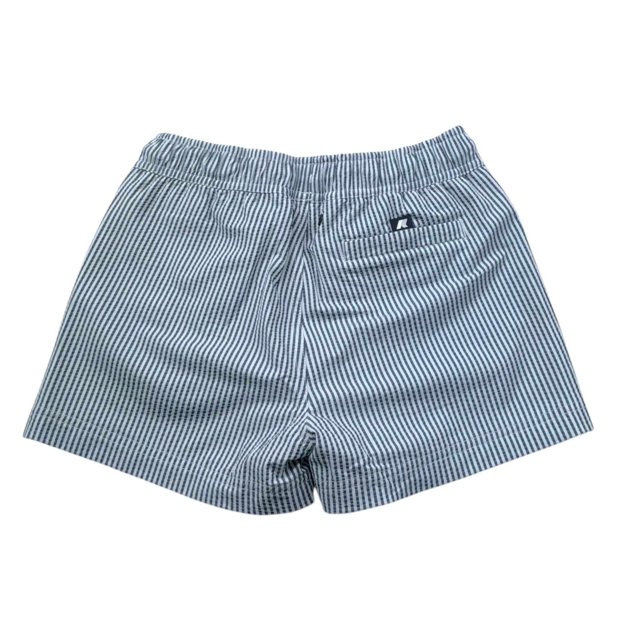 K-Way Costume Bermuda Tinta Unita con Fantasia A Righe per Bambino K71426W BIANCO K-WAY 