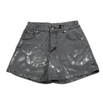 Iceberg Short In Denim Tinta Unita con Girovita Regolabile per Bambina SHICE5159 GRIGIO ICEBERG 