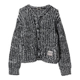 N°21 cardigan in maglia bicolore con bottoni Nero/bianco per Bambino N21993 NERO/BIANCO N°21 