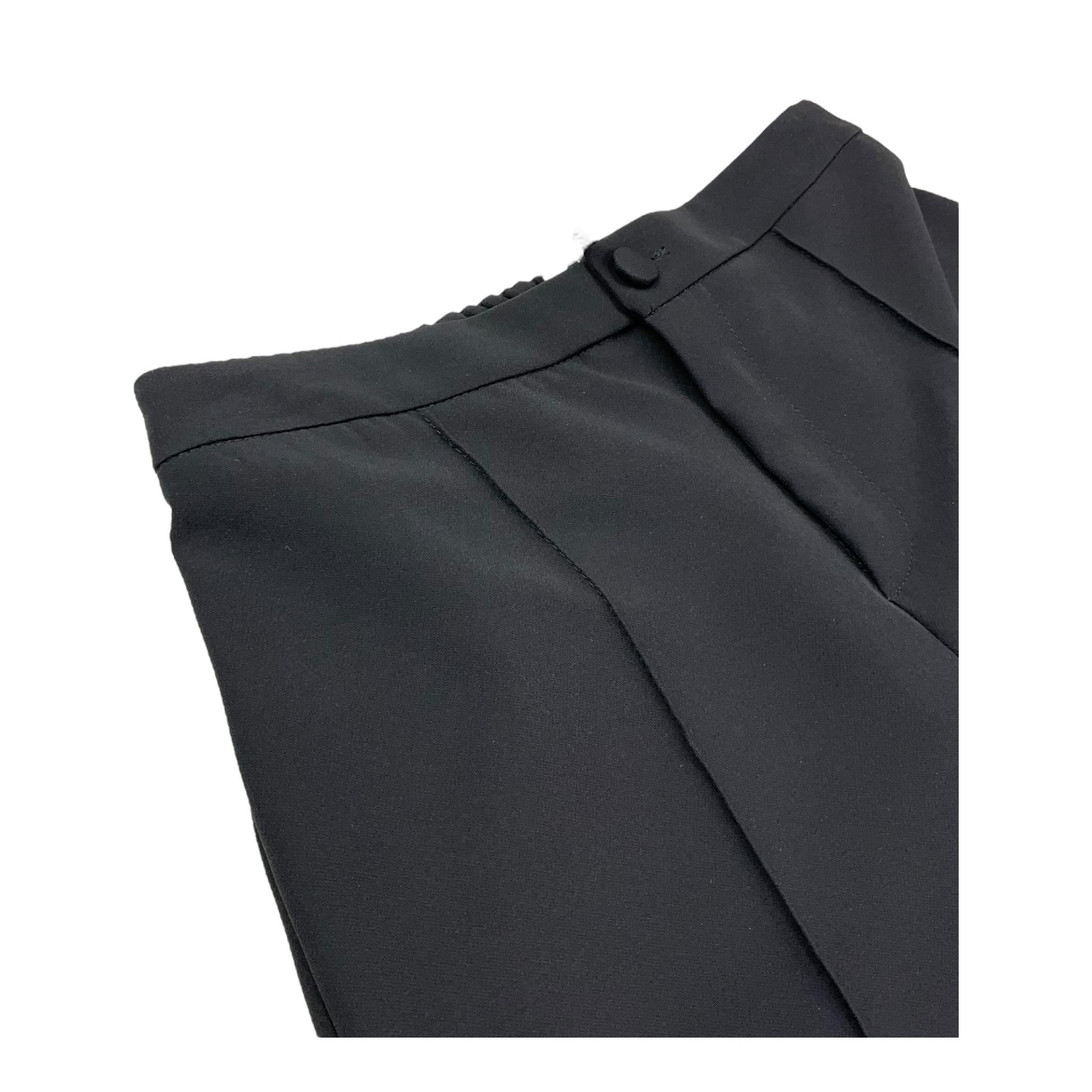 Naida Pantalone Tinta Unita Modello Zampa per Bambina NAPA310 NERO NAIDA 