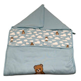 Moschino Sacco Nanna Tinta Unita con Stampa per Neonato MOE00P AZZURRO MOSCHINO 