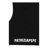 Patrizia Pepe Canotta Tinta Unita con Logo per Bambina 7M0808 NERO PATRIZIA PEPE 