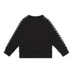 EMPORIO ARMANI felpa tinta unita girocollo con profili logati Nero per Bambino EB000017 NERO EMPORIO ARMANI 