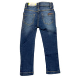 Losan Jeans Tinta Unita con Girovita Regolabile Blu per Neonato