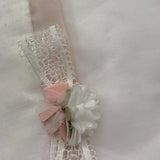 Ninnaoh Coperta Tinta Unita con Applicazioni per Neonata E25LE2 BIANCO NINNAOH 