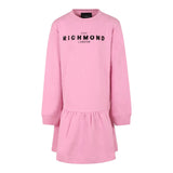 JOHN RICHMOND abito felpa girocollo tinta unita cn stampa logo Rosa per Bambina RGA4054VE ROSA JOHN RICHMOND 