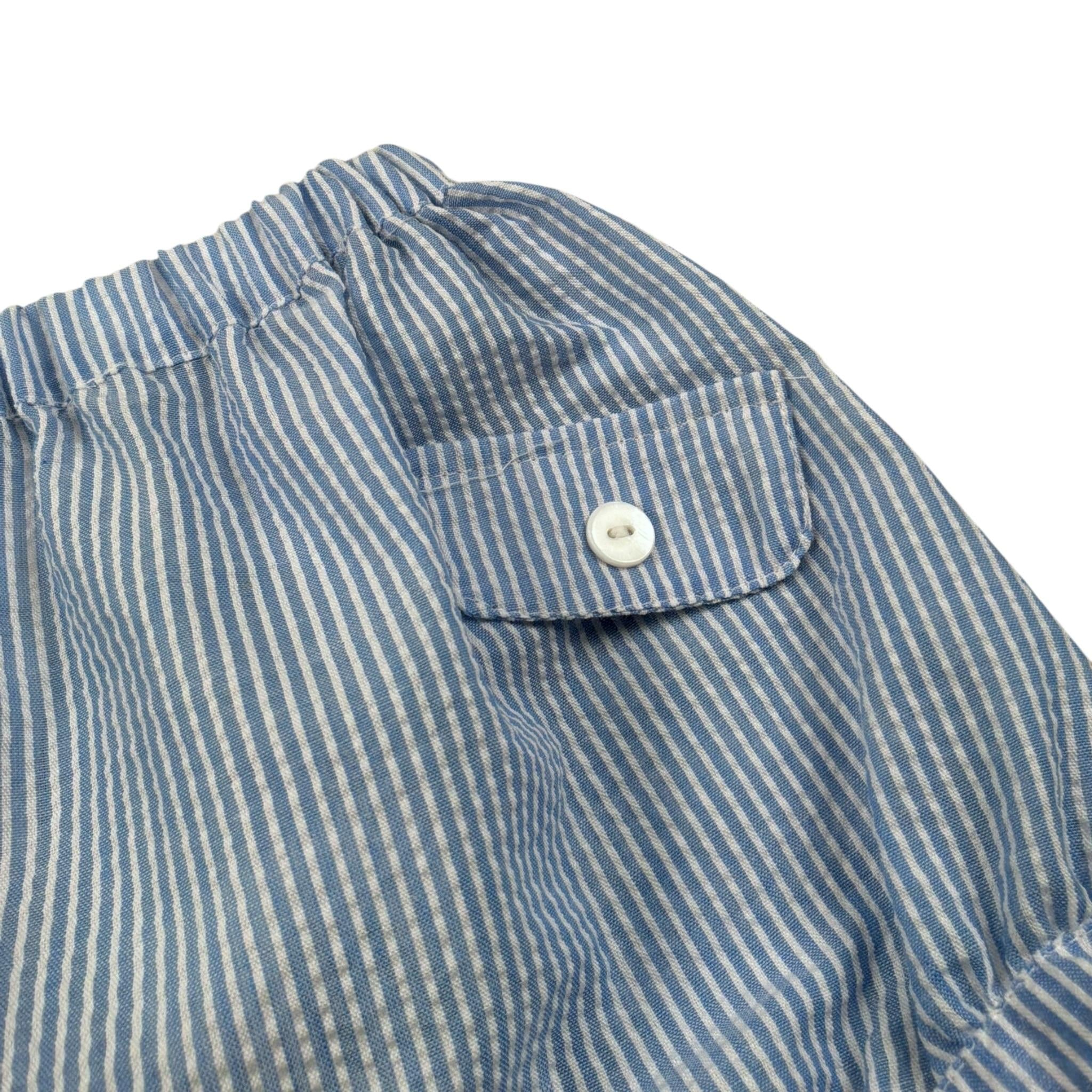 Malvi & Co Culotte tinta unita con Fantasia A Righe Azzurro per Neonato S25N155CUEG AZZURRO MALVI & CO 
