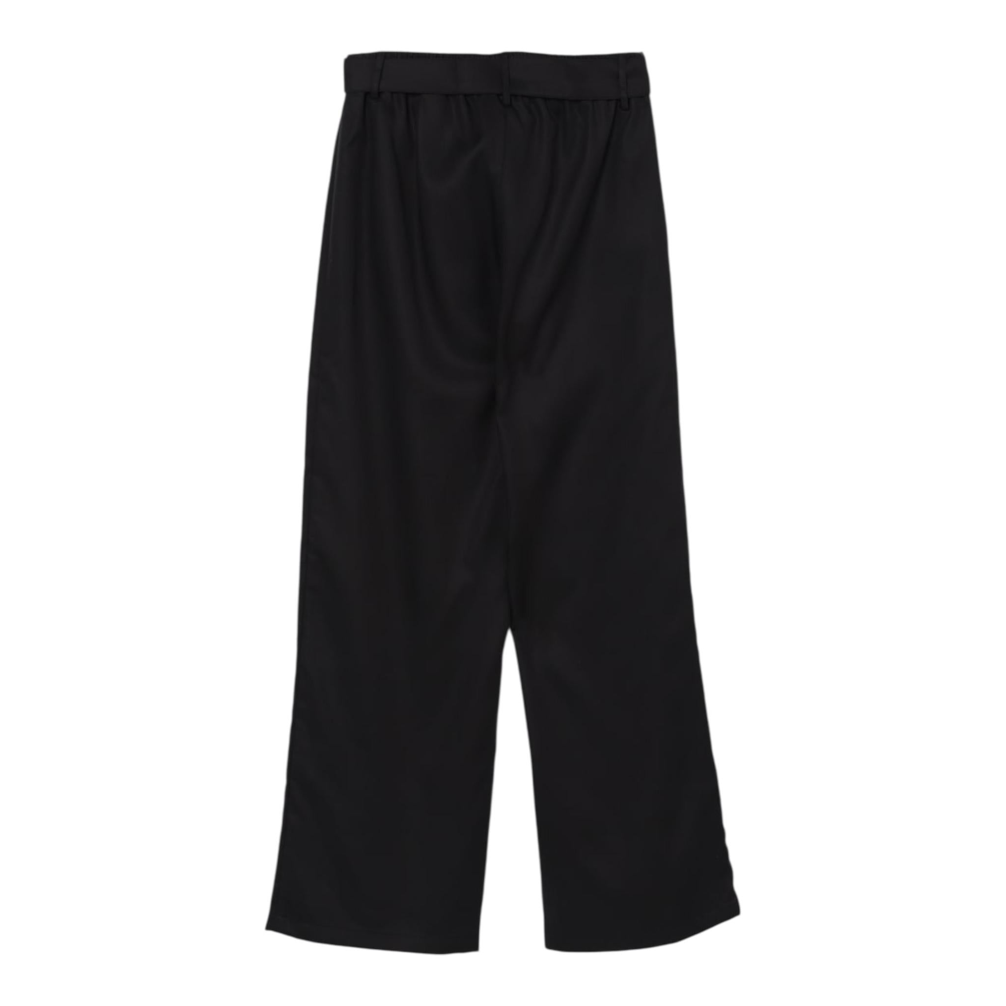Twinset Pantalone Tinta Unita con Cintura per Bambina 251GJ2462 NERO TWINSET 