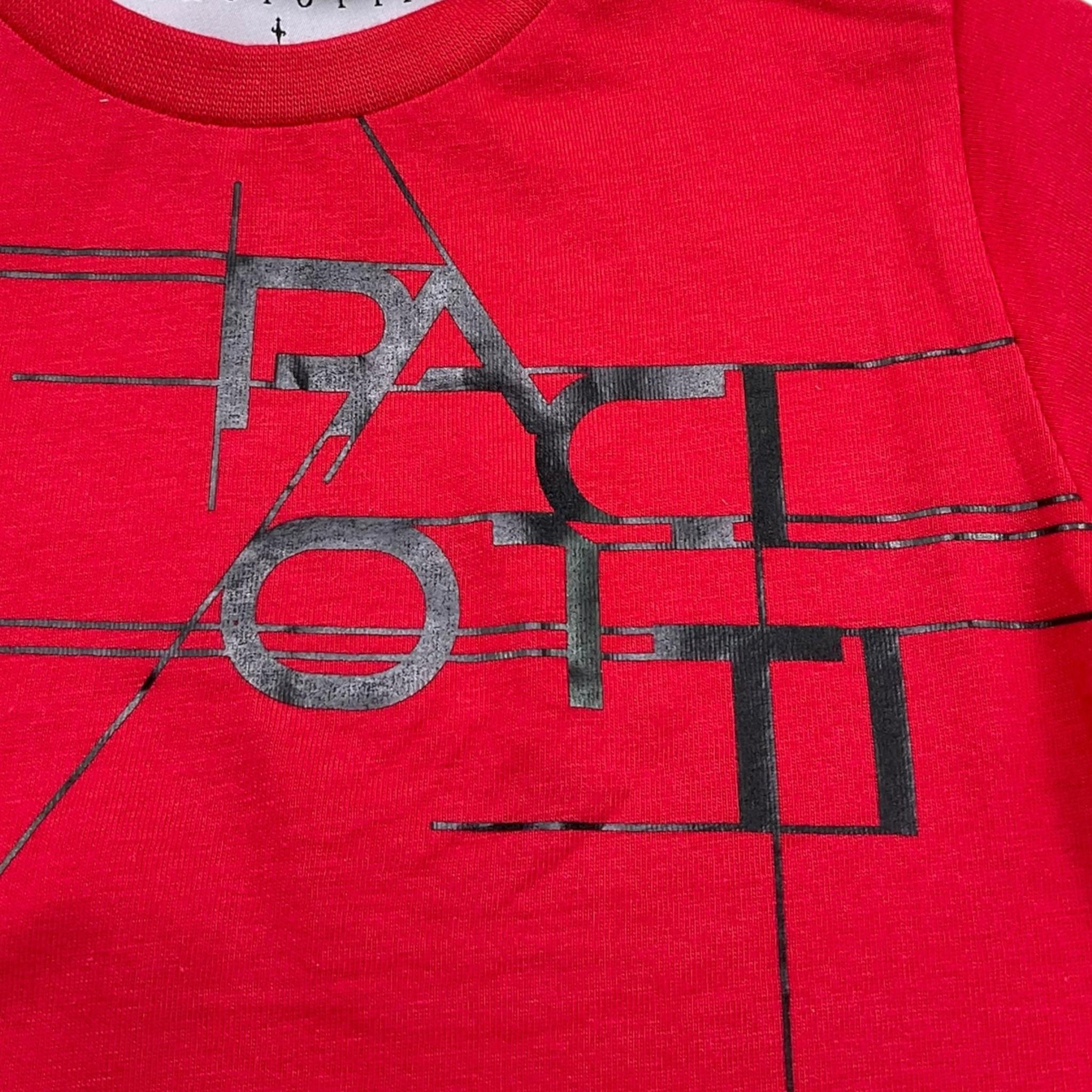 Cesare Paciotti T-Shirt Girocollo Tinta Unita con Stampa per Neonato TSP5165B ROSSO CESARE PACIOTTI 