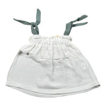 Babyvip Top Tinta Unita con Bretelle per Neonata T1533 BIANCO BABYVIP 