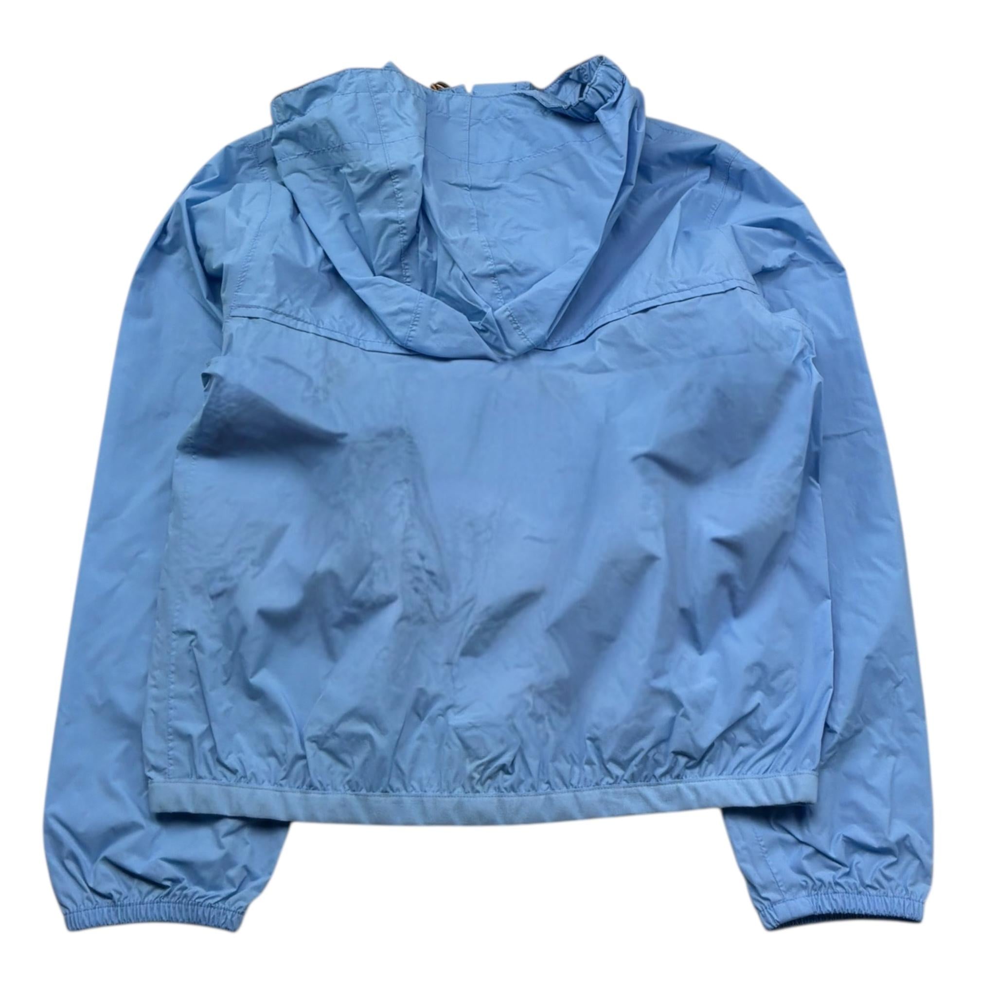 K-Way Giubbino Tinta Unita con Cappuccio per Bambino K61336WXX AZZURRO K-WAY 