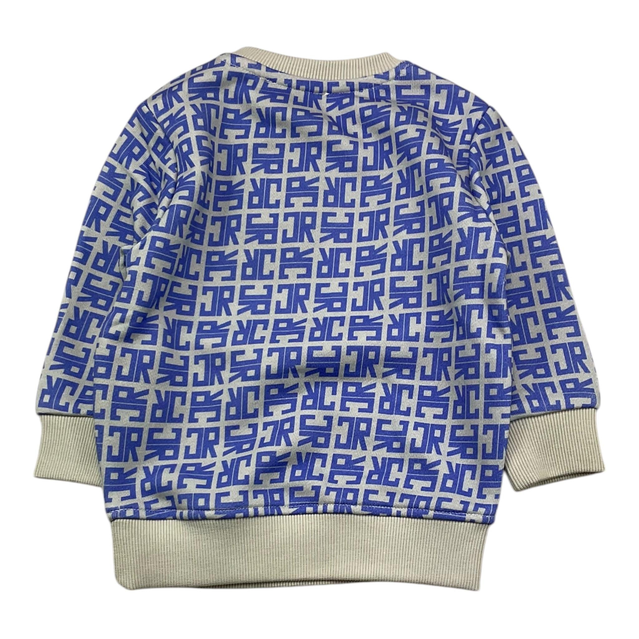 JOHN RICHMOND felpa chiusa girocollo fantasia logo Bianco per Neonato RIA25048FE BIANCO JOHN RICHMOND 